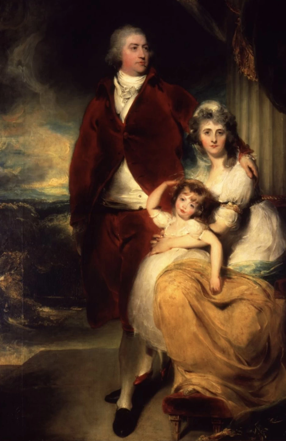 Ritratto di Henry Cecil, primo marchese di Exeter con sua moglie Sarah e la loro figlia, Lady Sophia Cecil